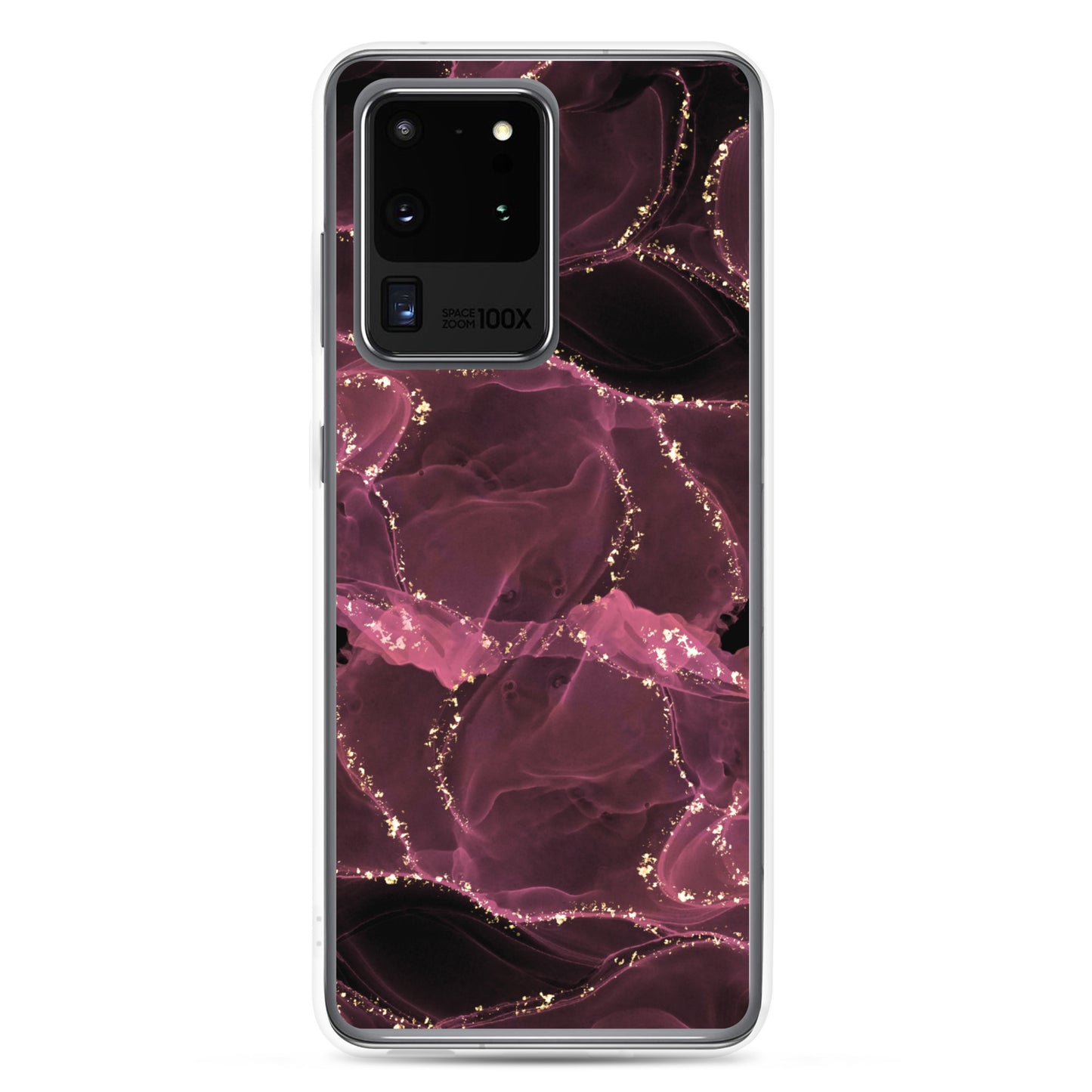 Pink Marble - Clear Case