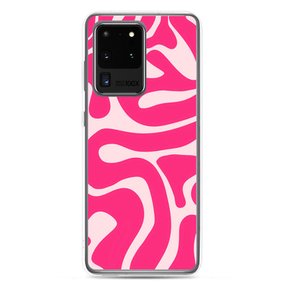 Pink Swirls - Clear Case