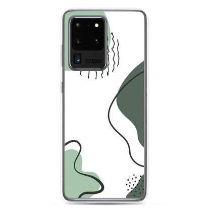 Green Abstract Shapes - Clear Case