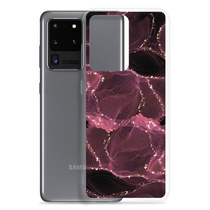 Pink Marble - Clear Case