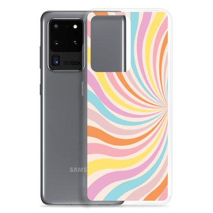 Rainbow Swirls - Clear Case