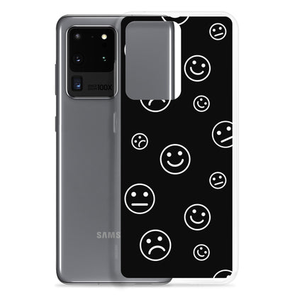 Black and White Faces - Clear Case
