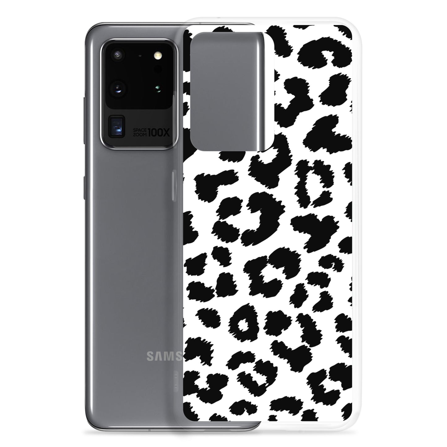 Black Leopard Print - Clear Case