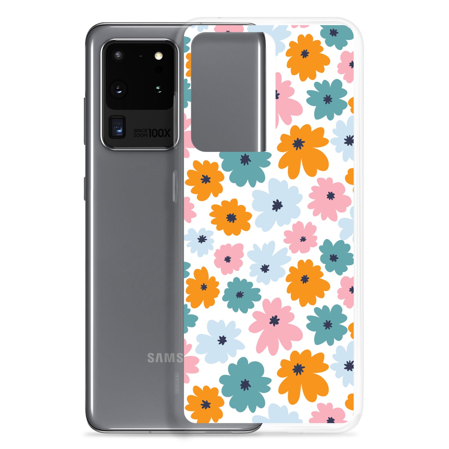 Multicoloured Flowers - Clear Case