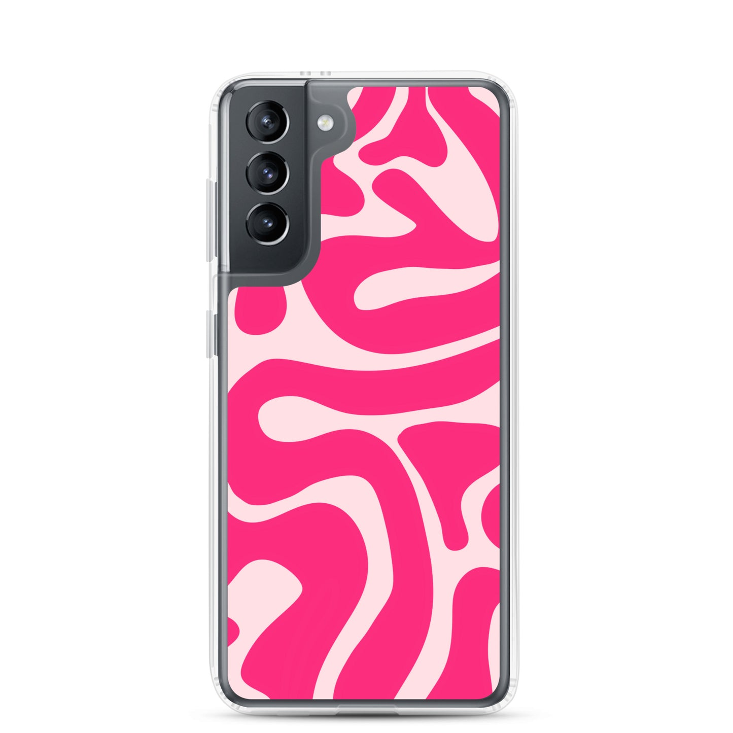 Pink Swirls - Clear Case