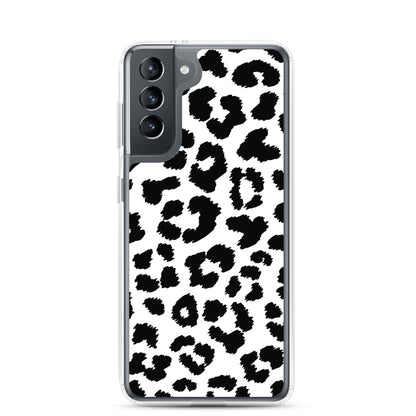 Black Leopard Print - Clear Case