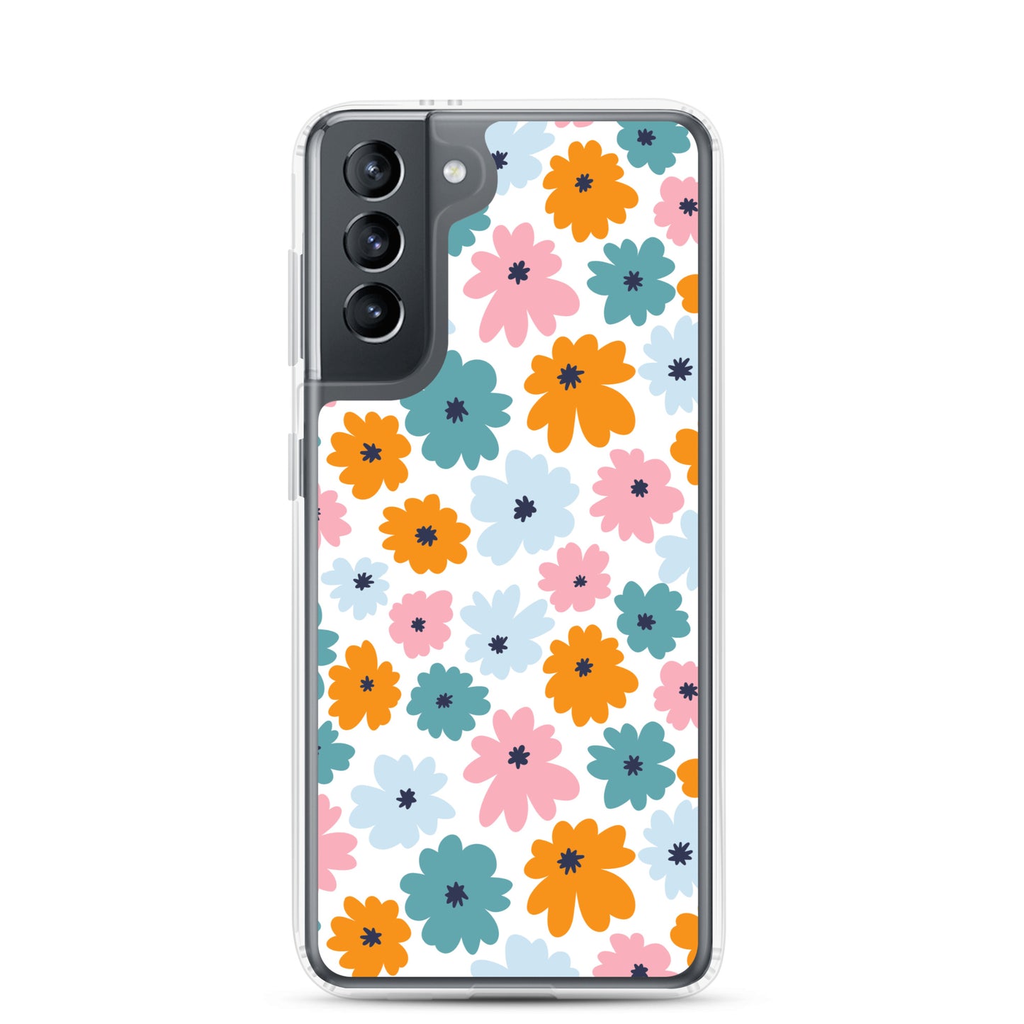 Multicoloured Flowers - Clear Case