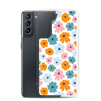 Multicoloured Flowers - Clear Case