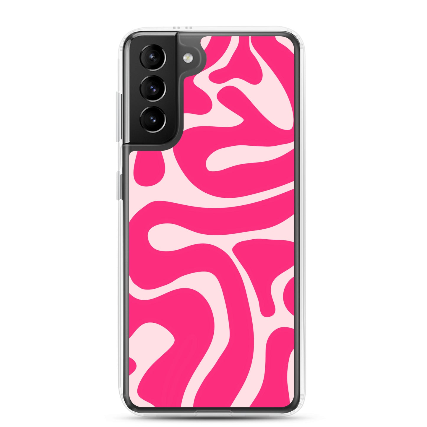 Pink Swirls - Clear Case