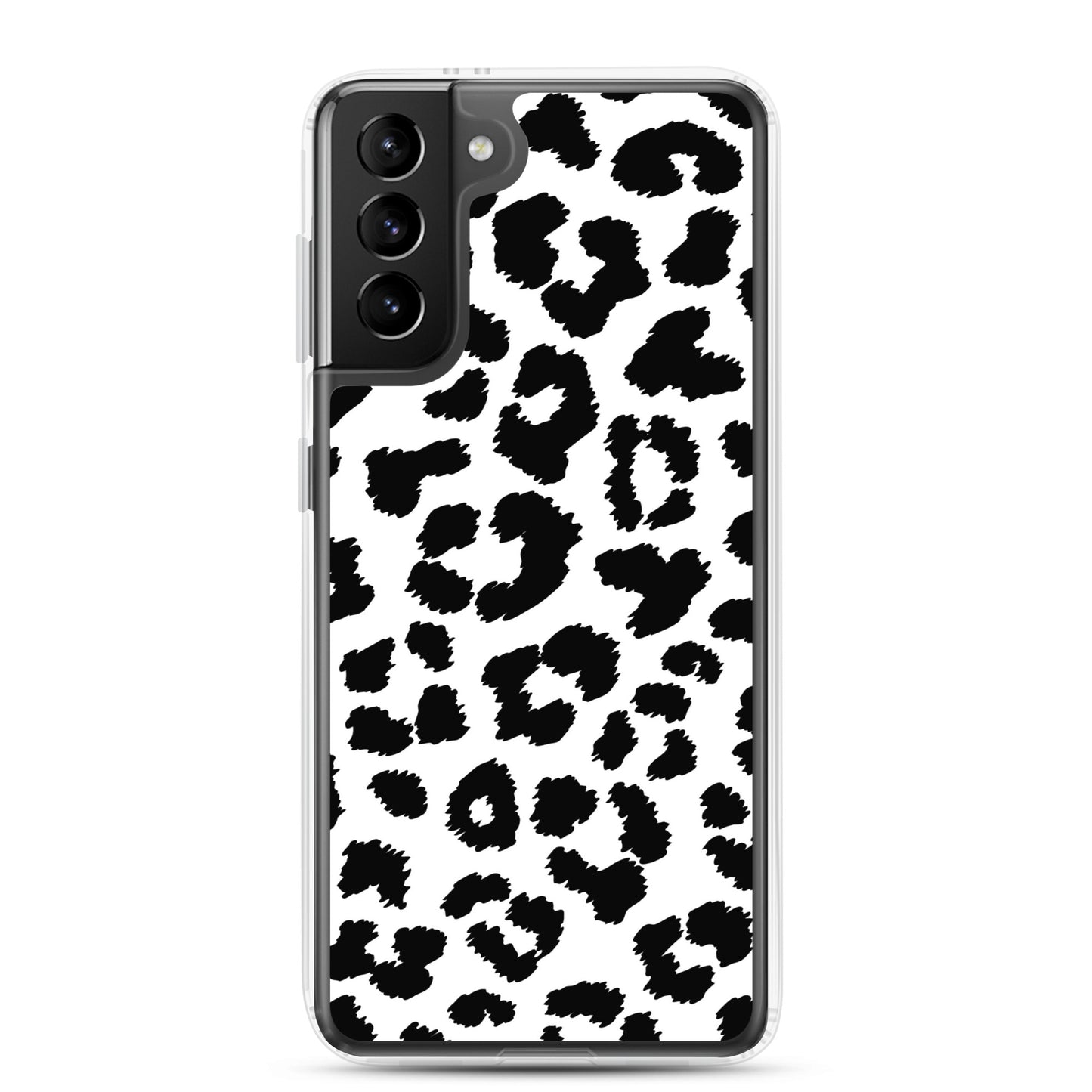 Black Leopard Print - Clear Case