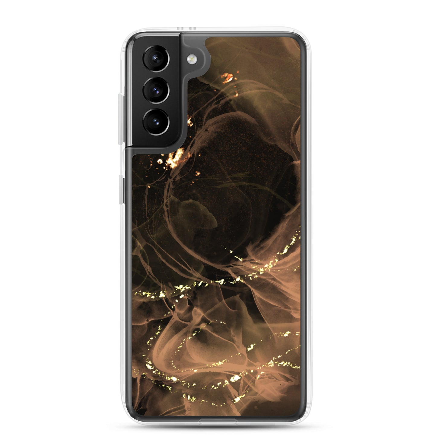 Gold Smoke Screen - Clear Case