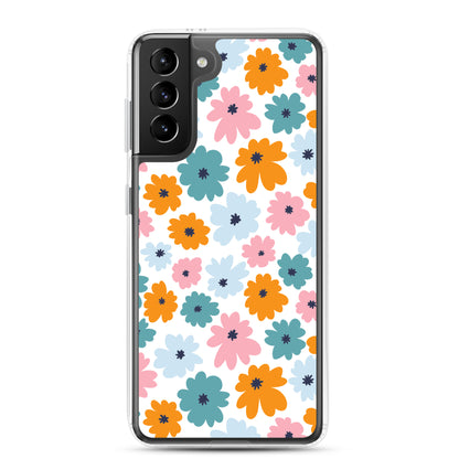 Multicoloured Flowers - Clear Case