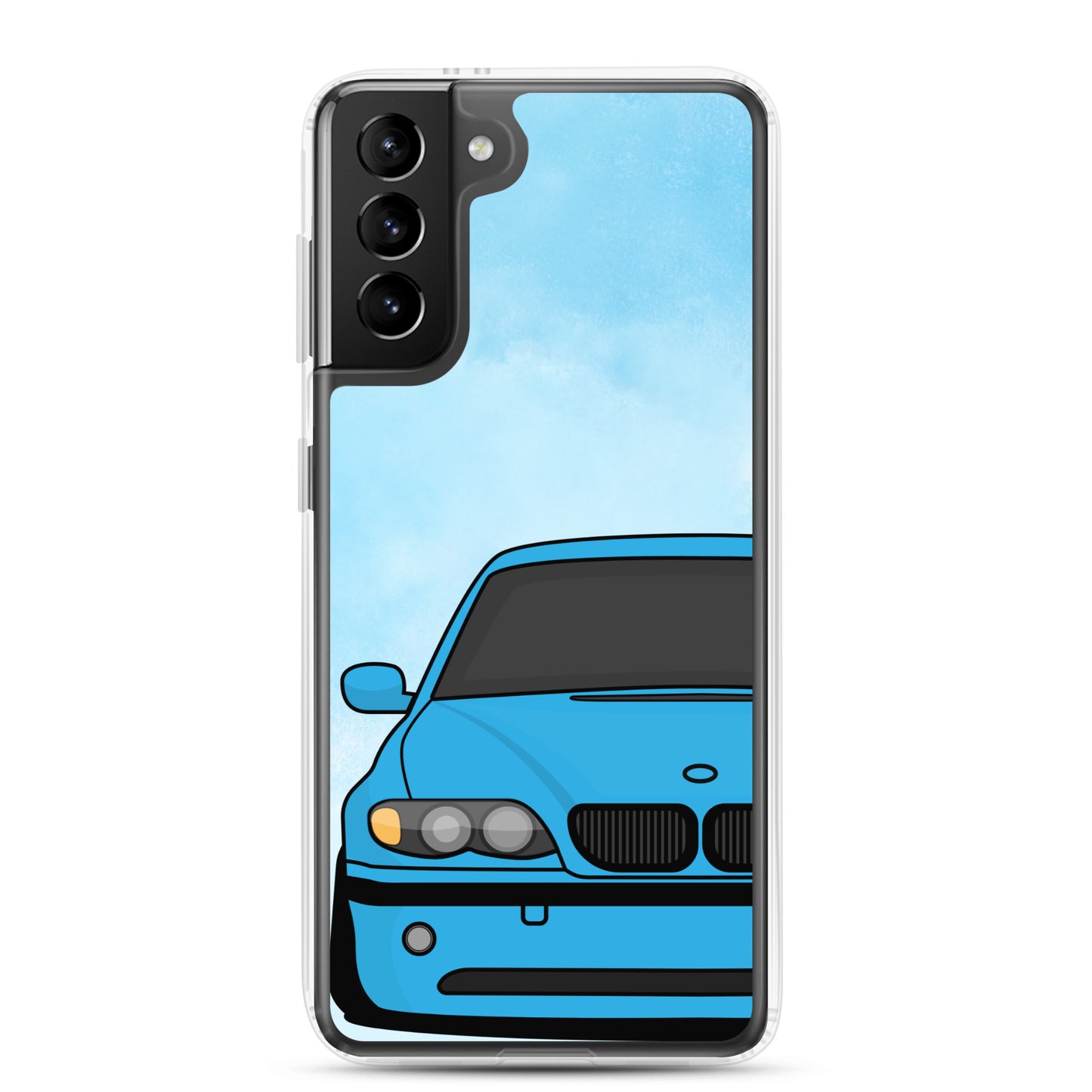 Blue Car - Clear Case