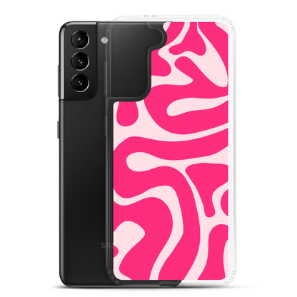 Pink Swirls - Clear Case