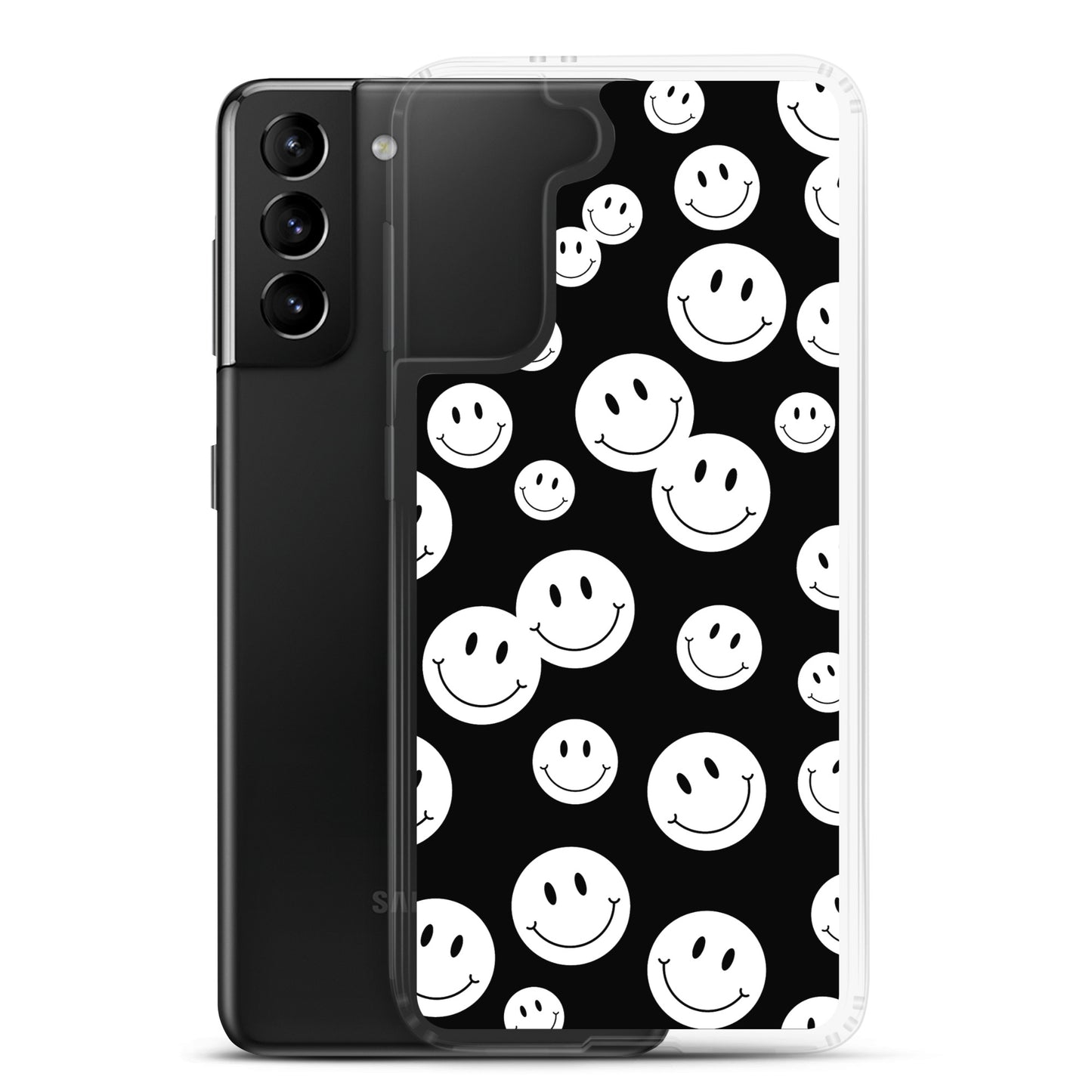 Black and White Smile - Clear Case