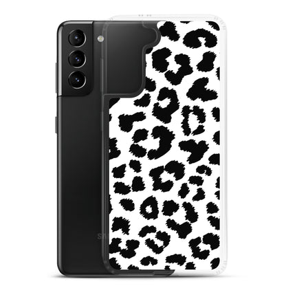 Black Leopard Print - Clear Case