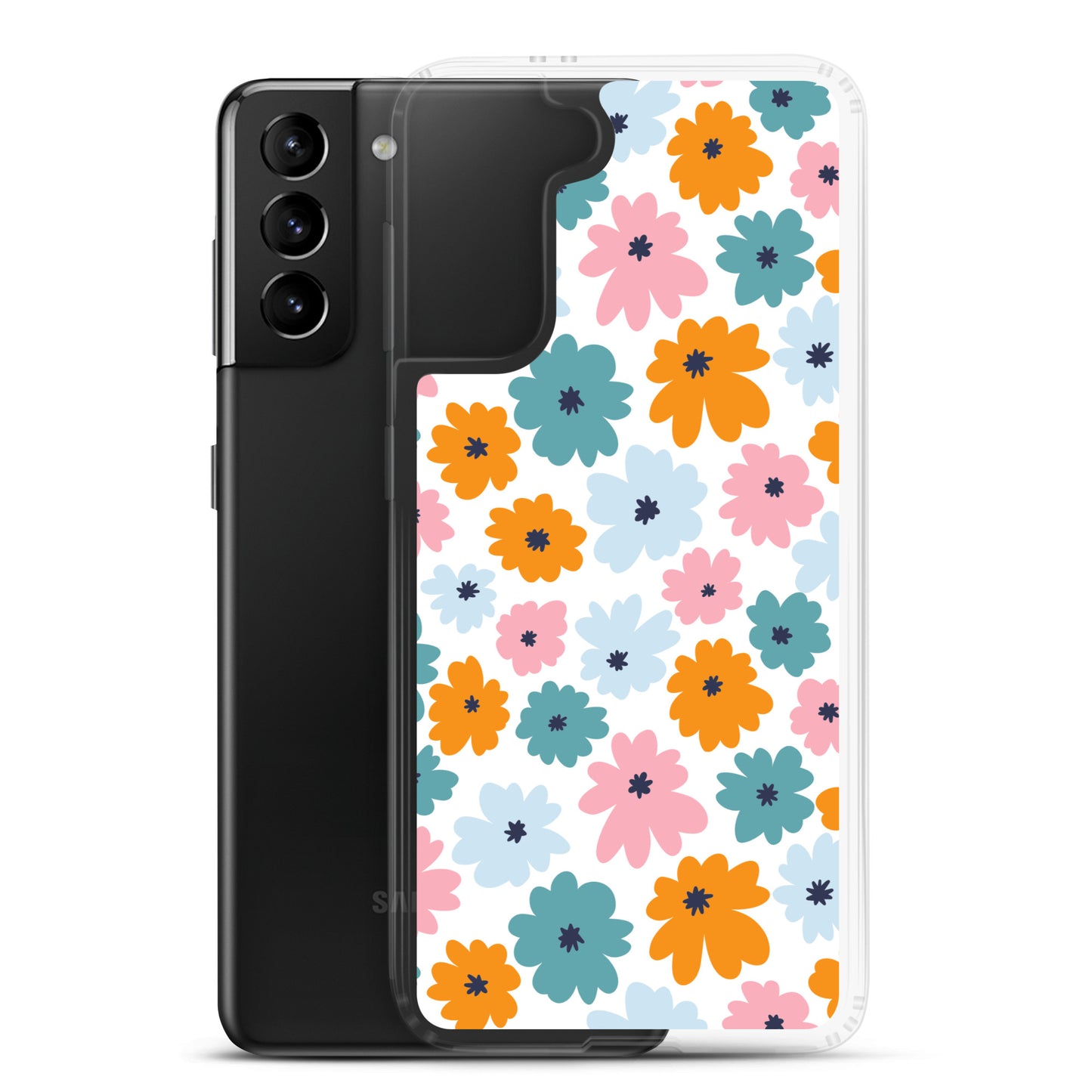 Multicoloured Flowers - Clear Case