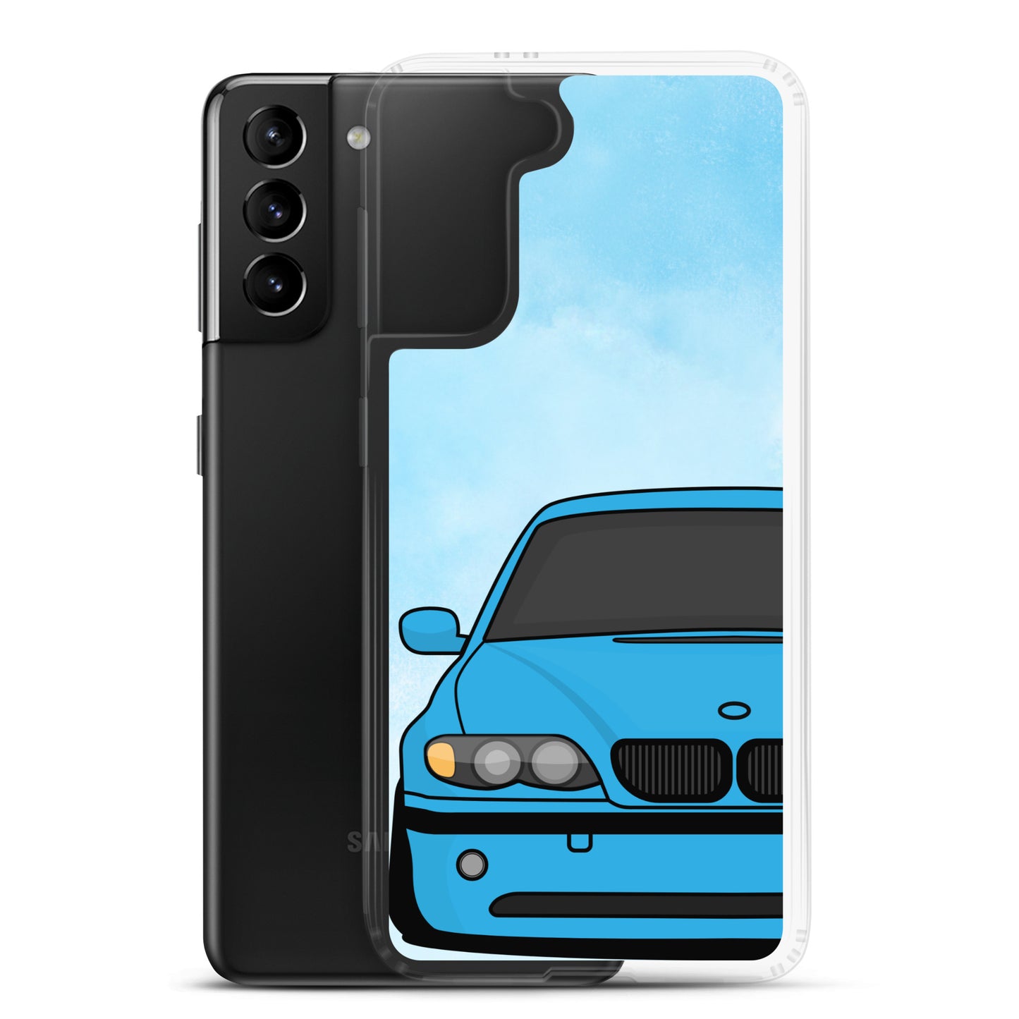 Blue Car - Clear Case