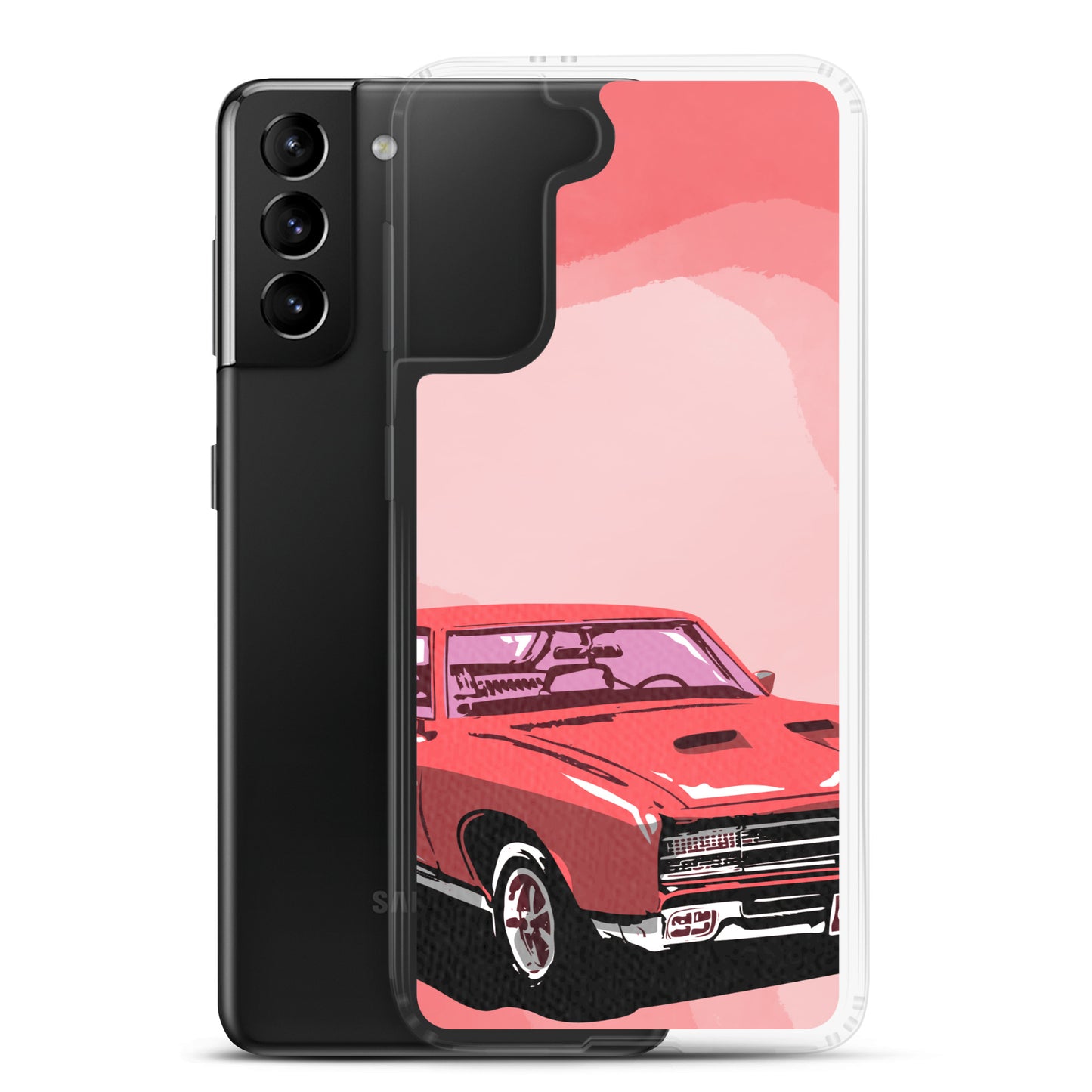 Pink Car - Clear Case