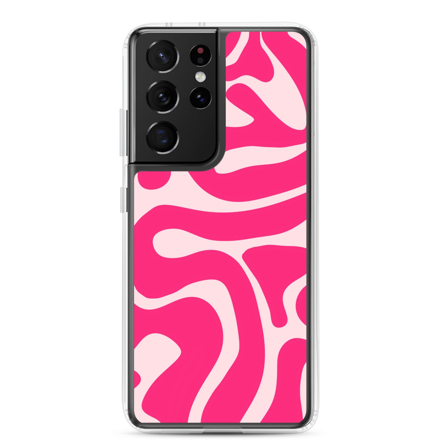 Pink Swirls - Clear Case