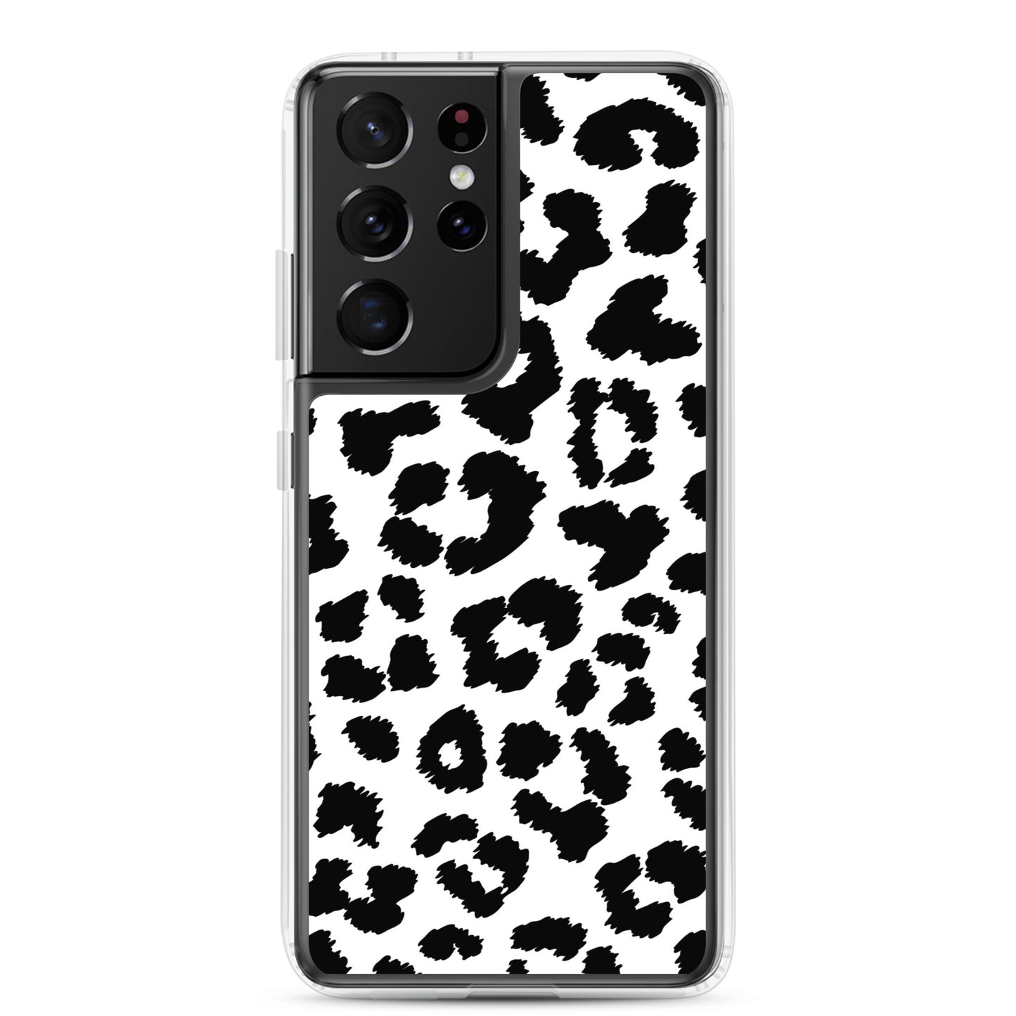 Black Leopard Print - Clear Case