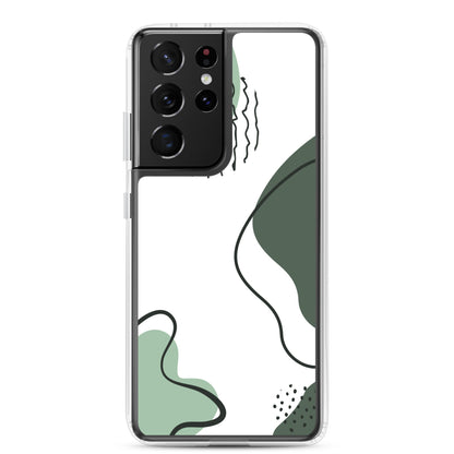 Green Abstract Shapes - Clear Case