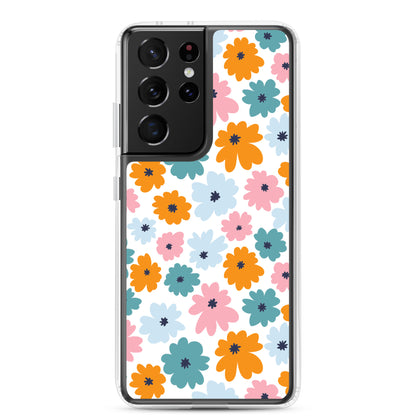 Multicoloured Flowers - Clear Case