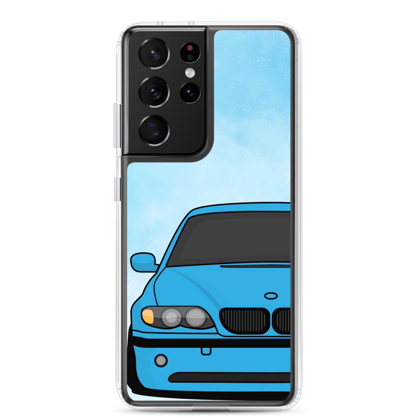 Blue Car - Clear Case