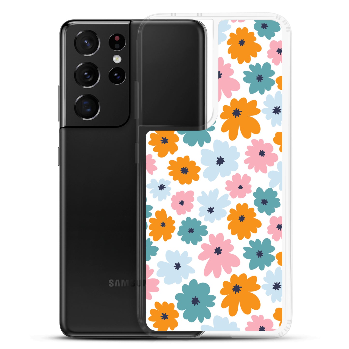 Multicoloured Flowers - Clear Case