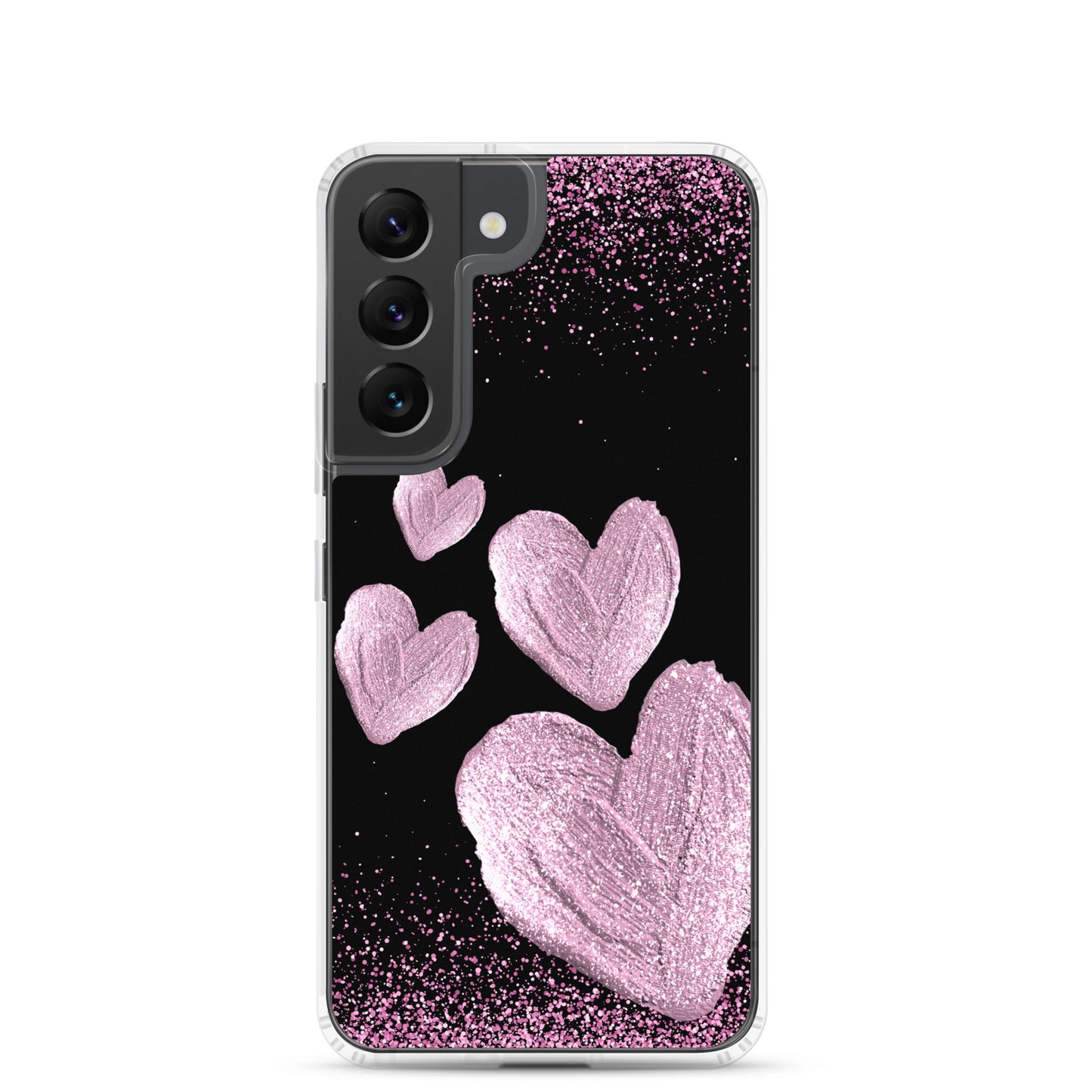 Pink Hearts - Clear Case