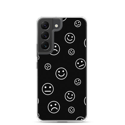 Black and White Faces - Clear Case