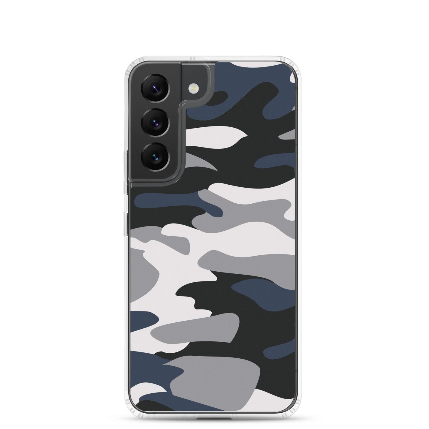 Blue Camo - Clear Case