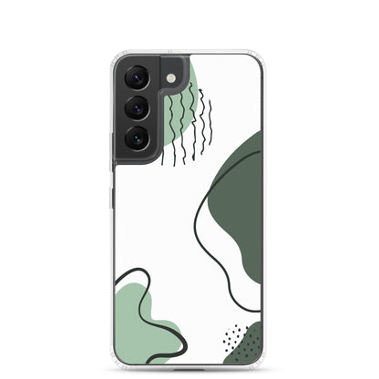 Green Abstract Shapes - Clear Case