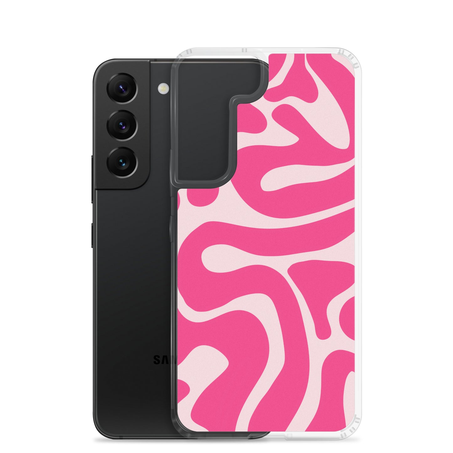 Pink Swirls - Clear Case