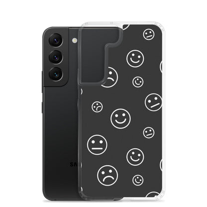 Black and White Faces - Clear Case