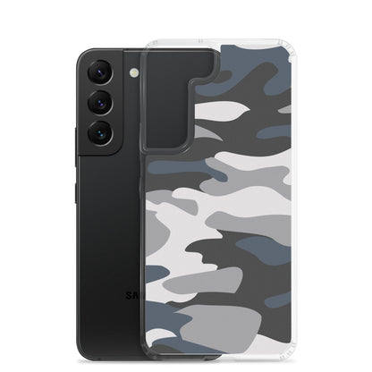 Blue Camo - Clear Case