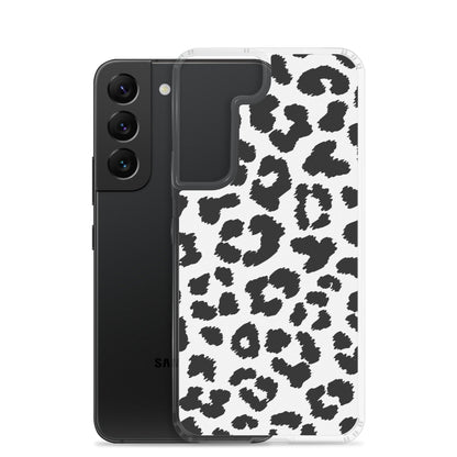 Black Leopard Print - Clear Case