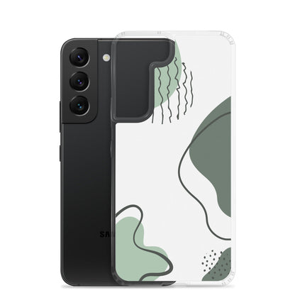 Green Abstract Shapes - Clear Case