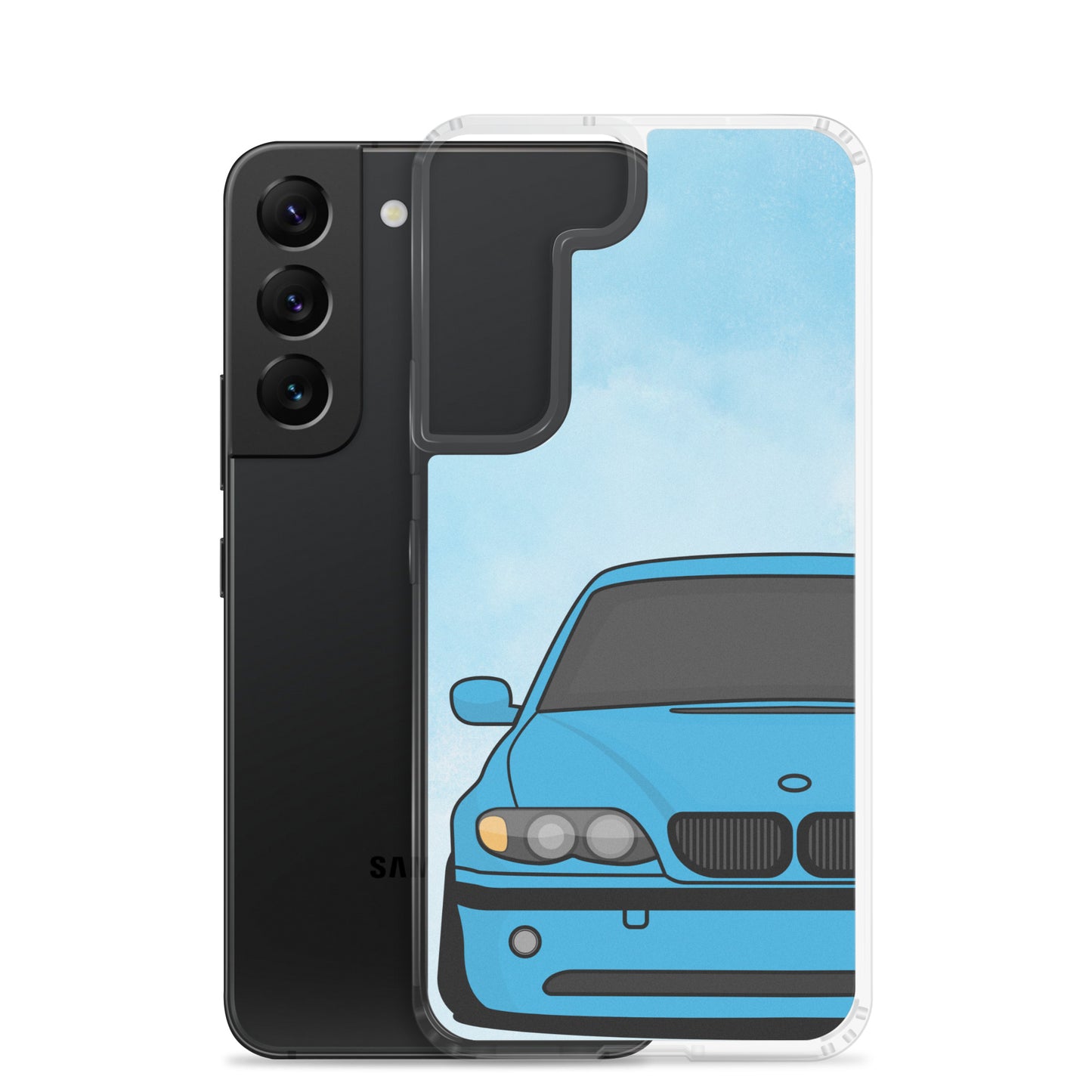 Blue Car - Clear Case