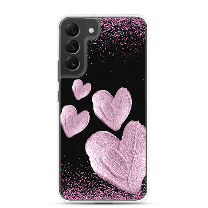 Pink Hearts - Clear Case