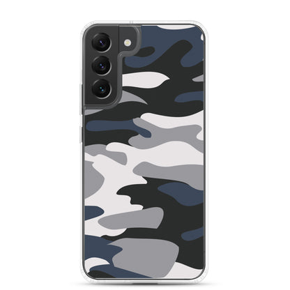 Blue Camo - Clear Case