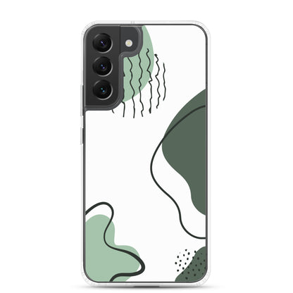 Green Abstract Shapes - Clear Case