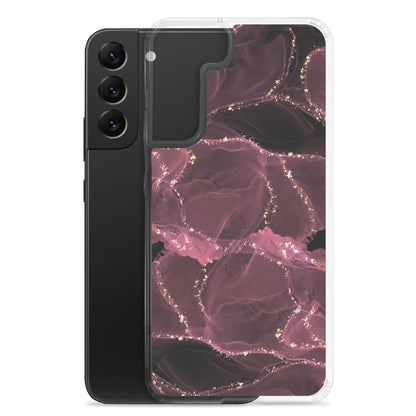 Pink Marble - Clear Case