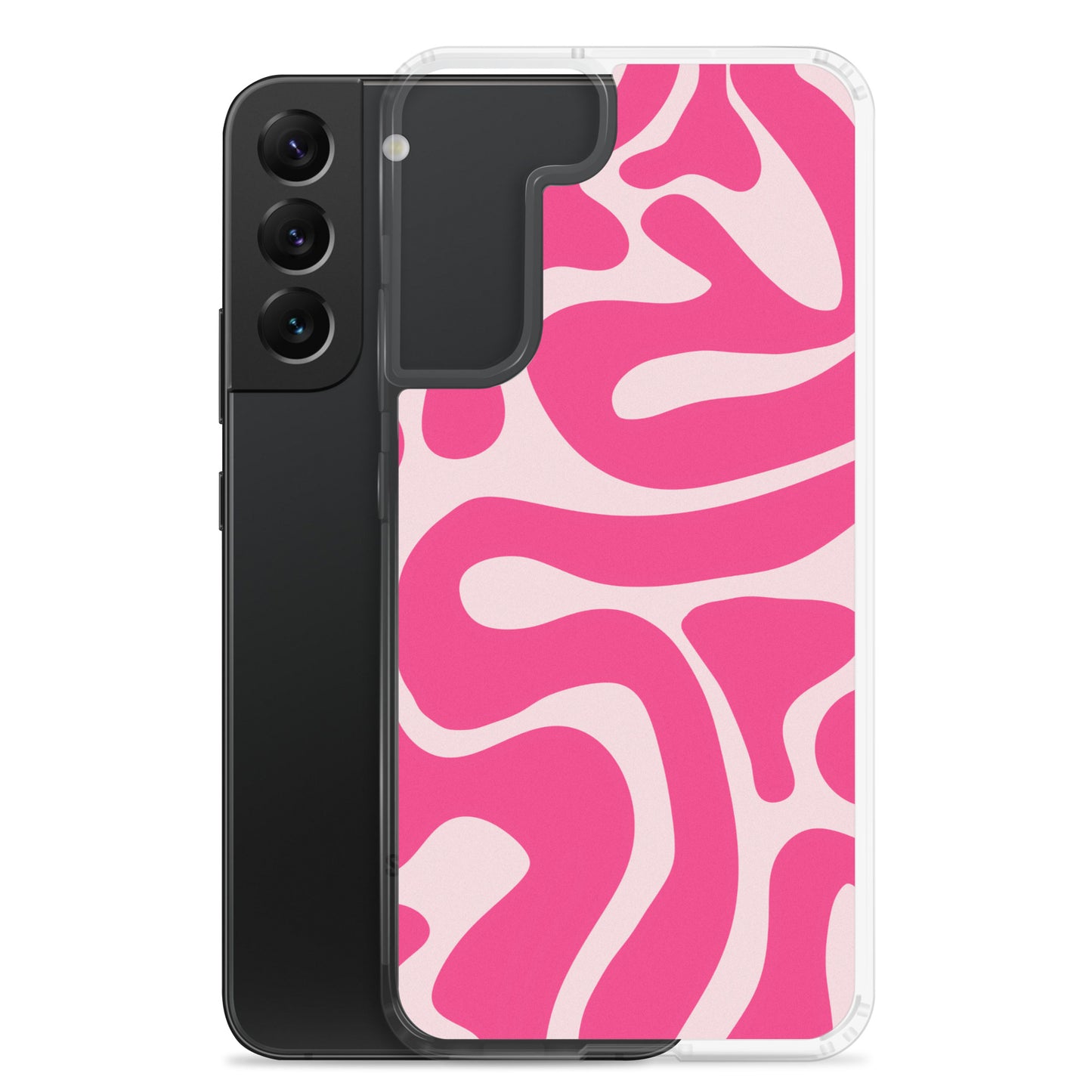 Pink Swirls - Clear Case