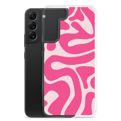 Pink Swirls - Clear Case