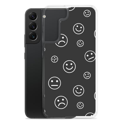 Black and White Faces - Clear Case