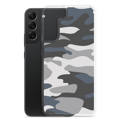 Blue Camo - Clear Case