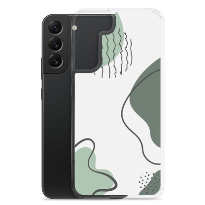 Green Abstract Shapes - Clear Case