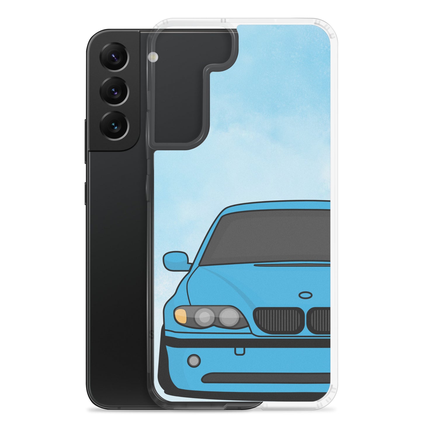 Blue Car - Clear Case