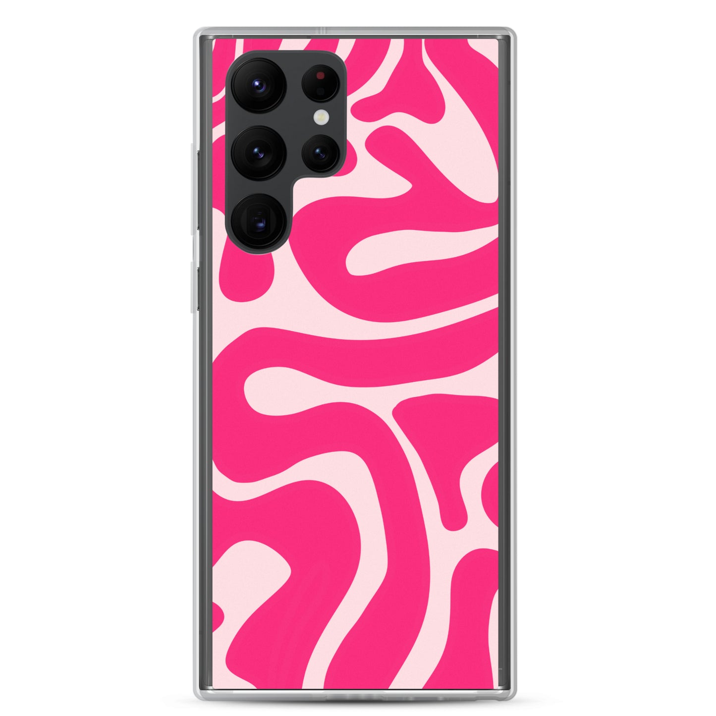 Pink Swirls - Clear Case